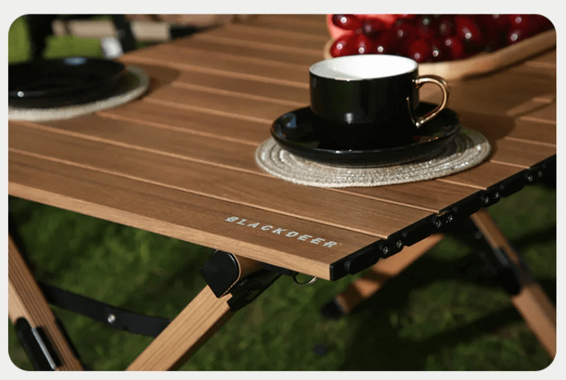โต๊ะแคมป์ปิ้ง Blackdeer Wood Veins Aluminum Egg Roll Table 90_3
